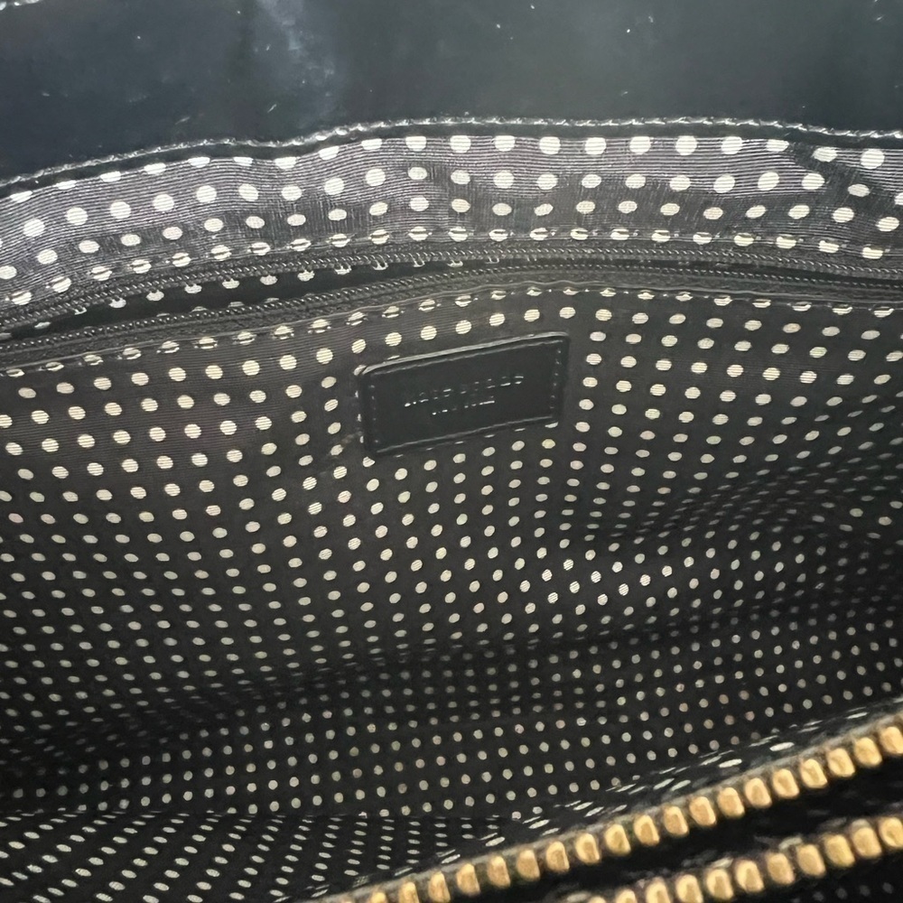 Kate Spade Wellesley Quinn Black Patent Satchel Embossed Ace of ♠️ & NWT wallet - Picture 8 of 12